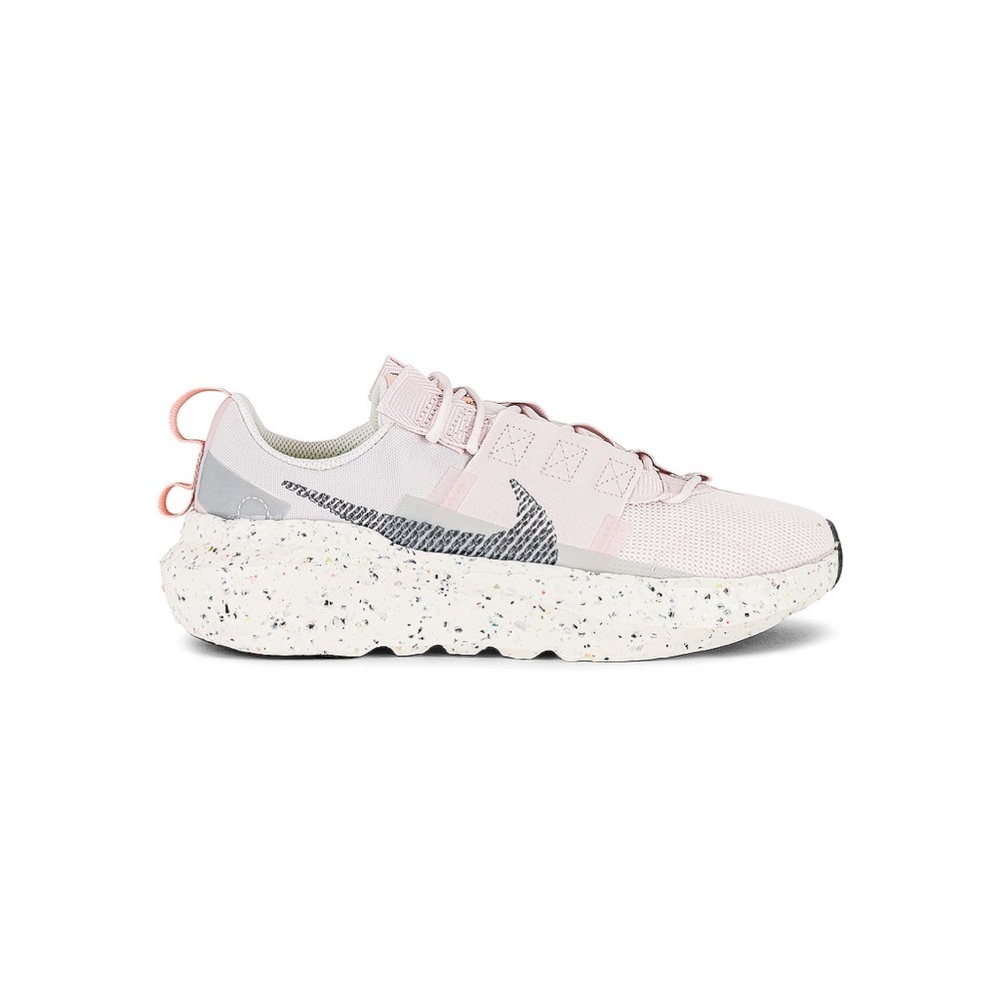 nike crater impact sneakers in light pink and smoke gray